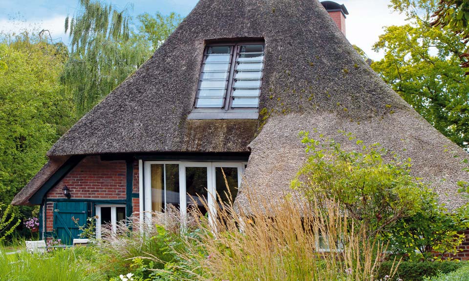 Roof window s: 201 installed in a thatched roof | Niederbüssau DE